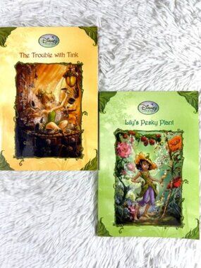 Disney Fairies The Trouble with Tink + Lily's Pesky Plant Books